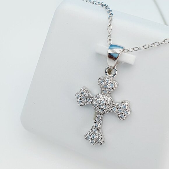 "925 Sterling Silver Cubic Zirconia Necklace, U19254727 - Picture 2 of 10